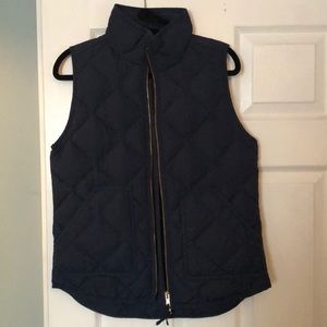 Navy Quilted Puffer Vest